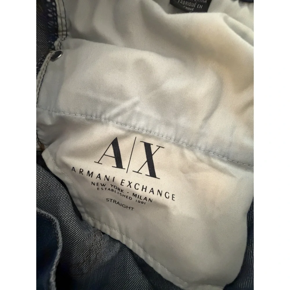 Armani Exchange‎ Jeans A|X Men Straight Leg 32 R 32 Inseam 2014 Y2K 100% Cotton